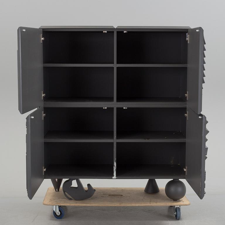 A “Tout va bien Cabinet Black” cabinet by Antoine et Manuel, BD Barcelona.