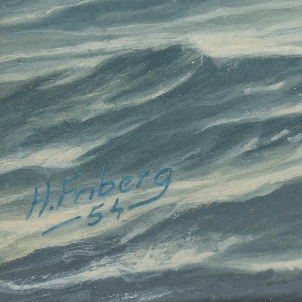 CARL HENDEL FRIBERG, watercolour, signed and dated -54.