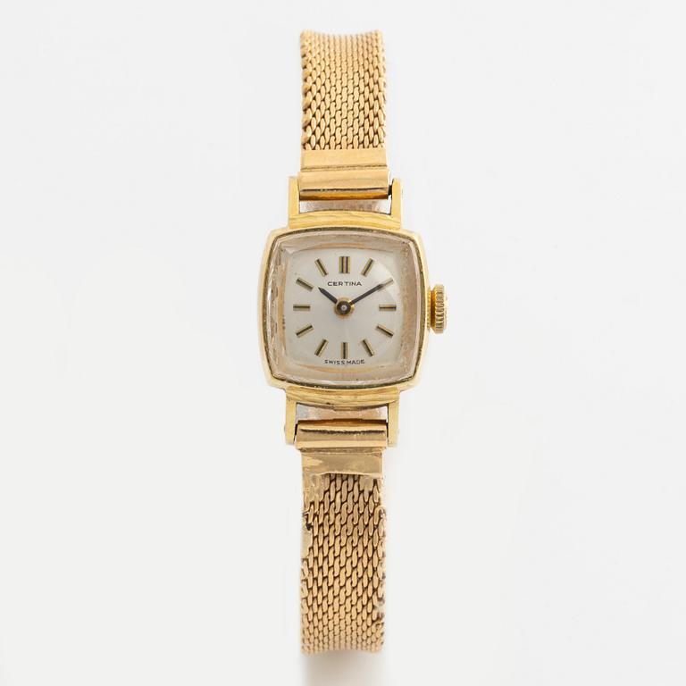 Certina, wristwatch, 15 x 17 (23,5) mm.