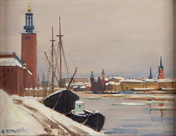 Gunnar Zetterström, oil on panel, signed.