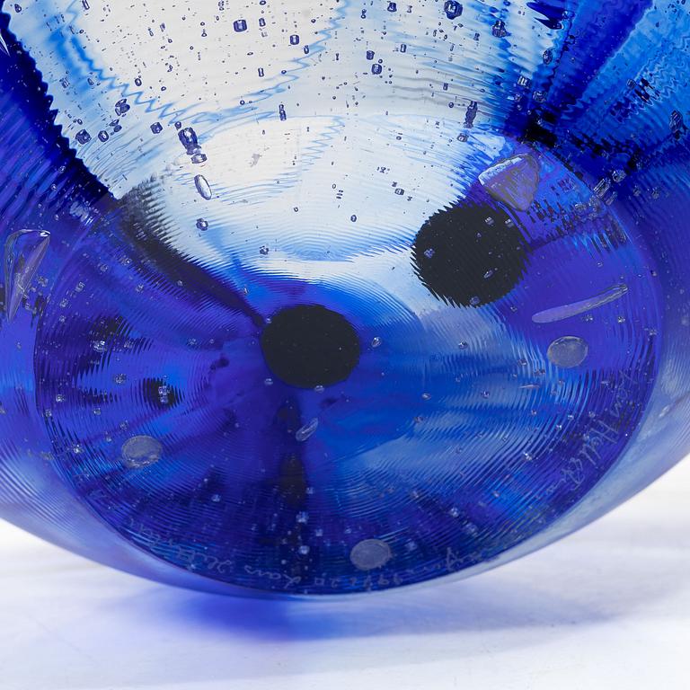 Lars Hellsten, skål, glas, Orrefors 1994.