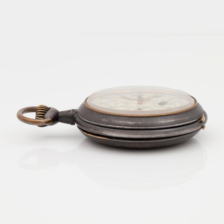 POCKET WATCH, 67,5 mm, calendar,