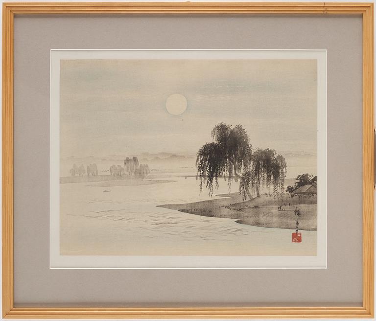 UTAGAWA HIROSHIGE (1797-1858), efter, färgträsnitt. Japan, 1800-tal.