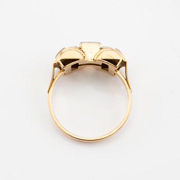 Ring 18K gold, Ernst Bylehn Katrineholm 1953.