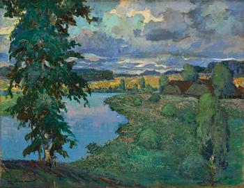 977. Roman Nyman, By the lake.