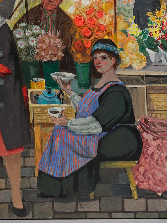 Pelle Åberg, "Torghandel på Hötorget".