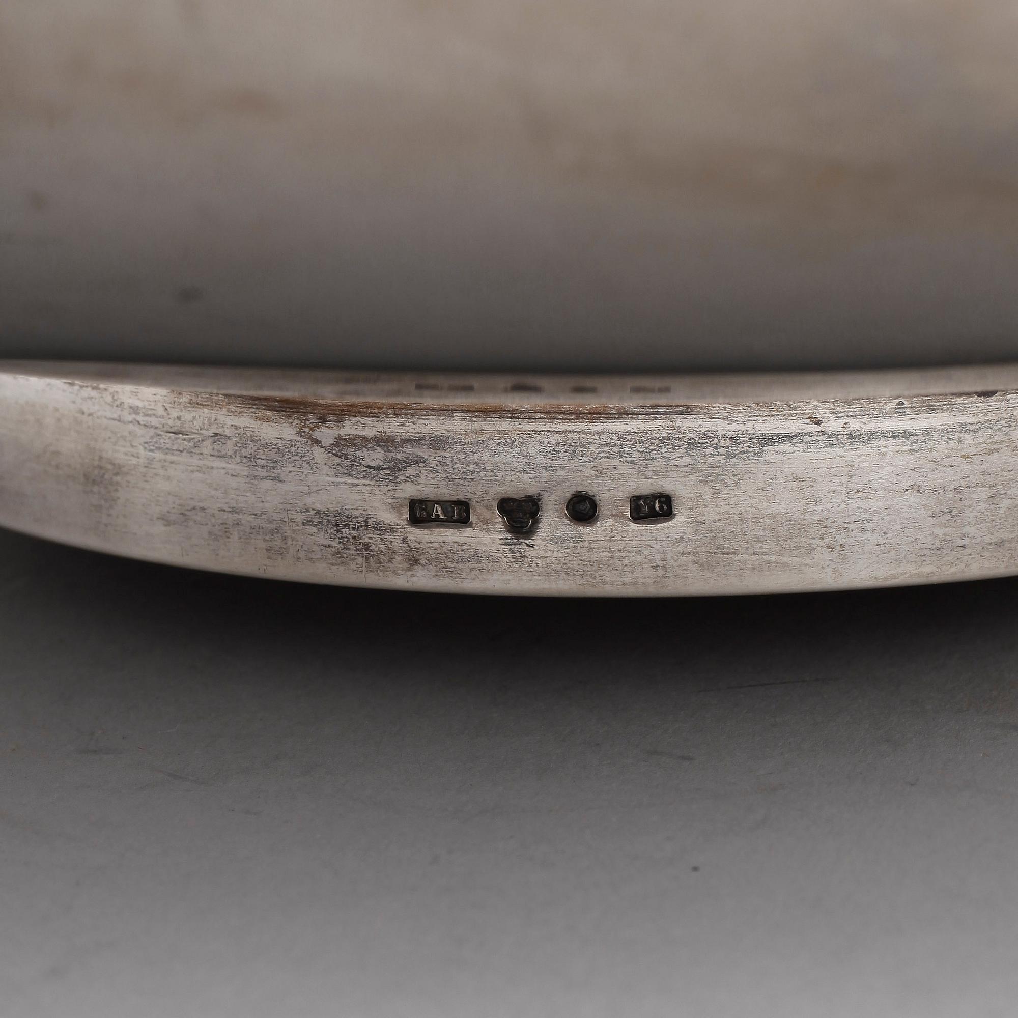 SKÅL, silver, GAB, Stockholm, 1901. Vikt ca 590 gram.