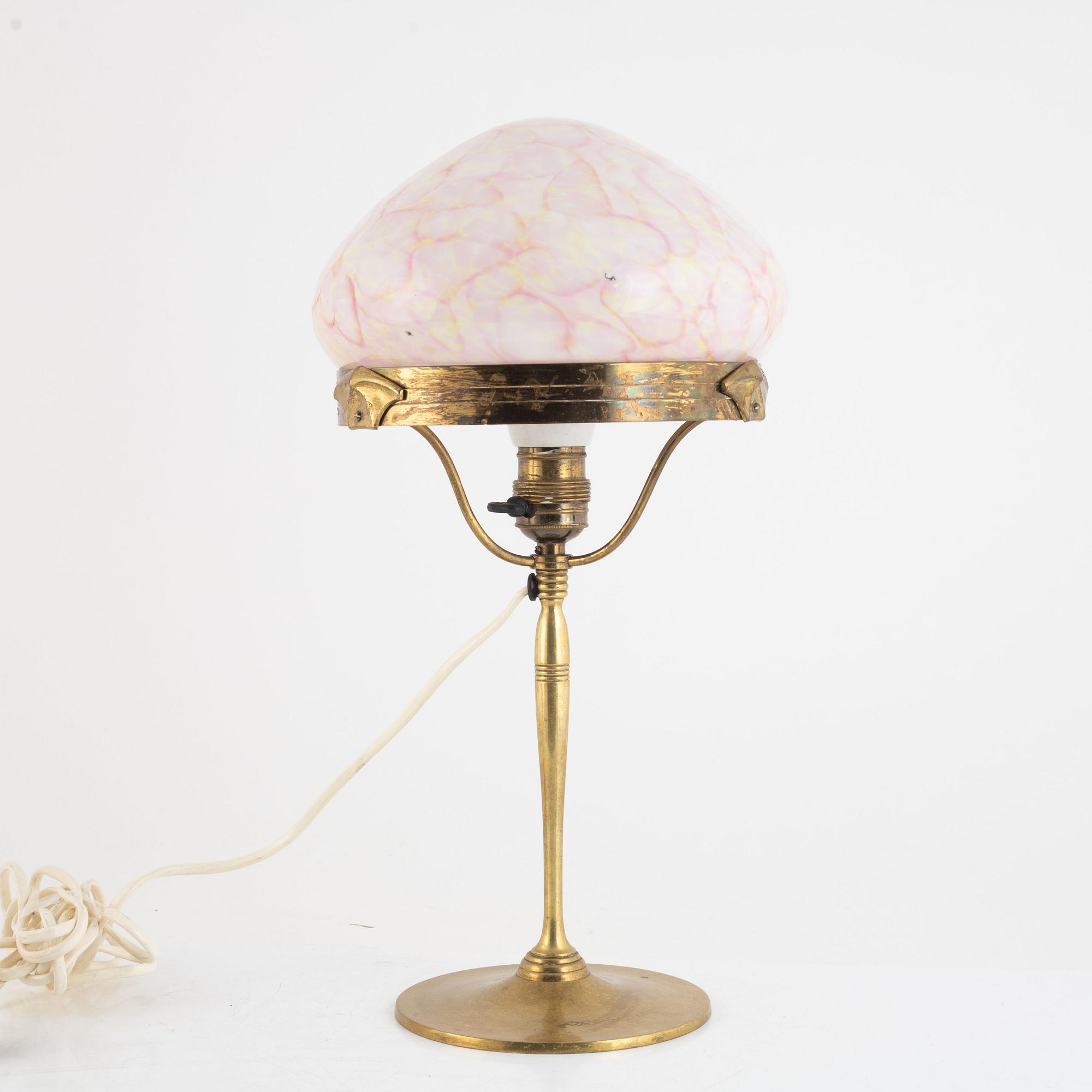 Table lamp, early 20th century.