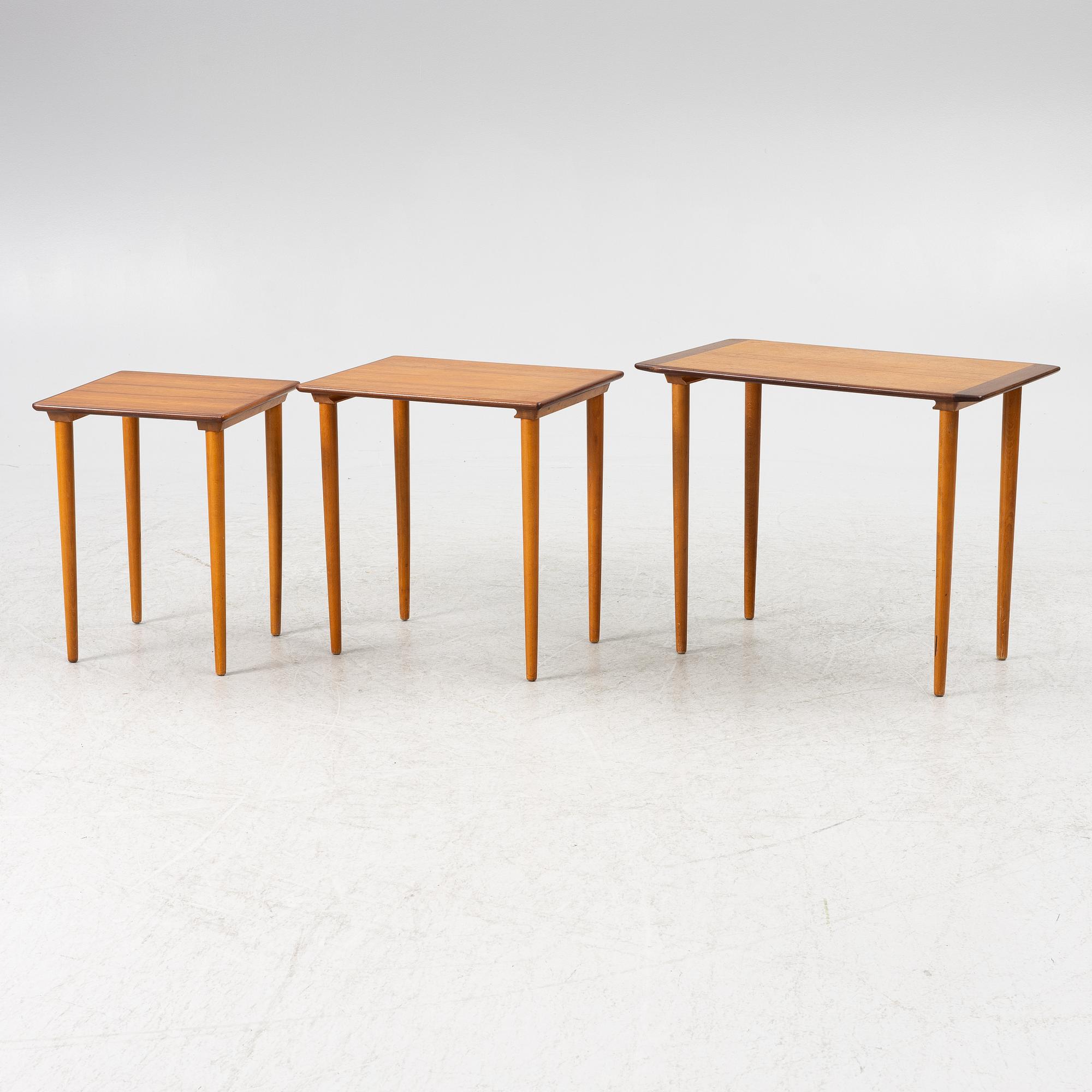 Satsbord, 3 delar, Sverige, 1950-tal.