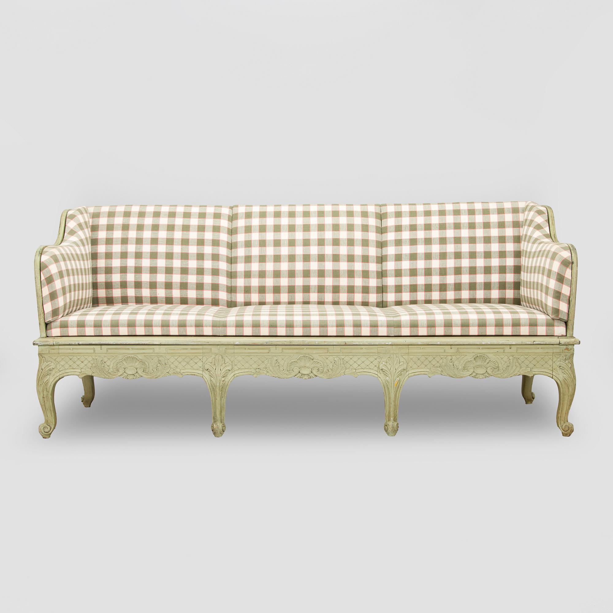 Trågsoffa, allmoge, 1800-talets senare hälft.