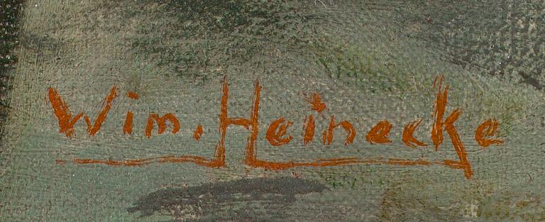 WIM HEINECKE, olja på duk, signerad.