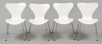 STOLAR, 4 st, "Sjuan", Arne Jacobsen, Fritz Hansen.