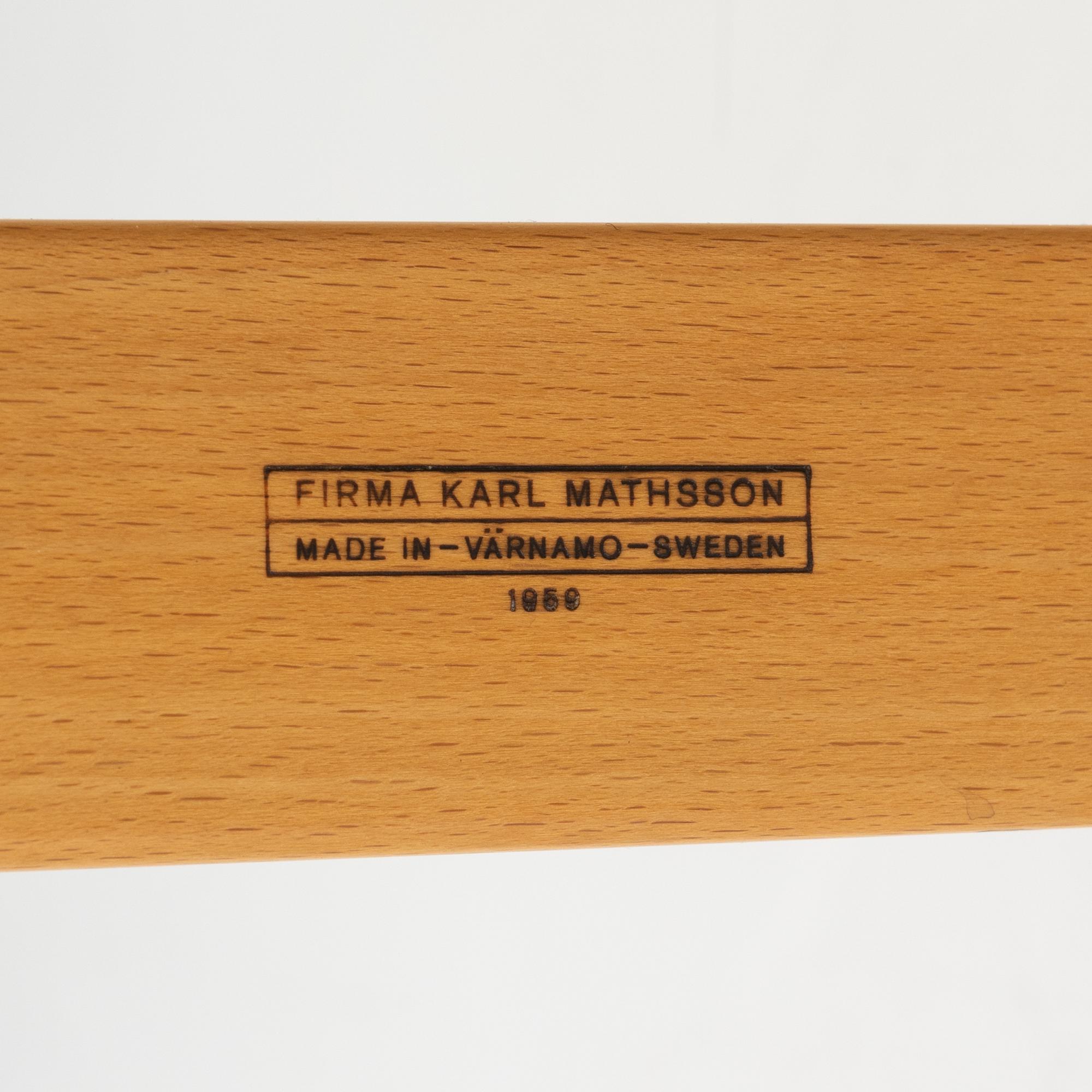 Bruno Mathsson, Lounge Chair, "Pernilla", Firma Karl Mathsson, 1959.
