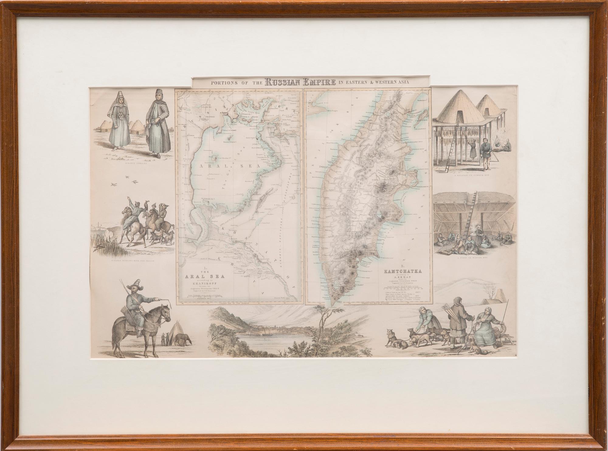KARTA, ur verket "World Atlas", Fullarton, A. & Co., 1872.