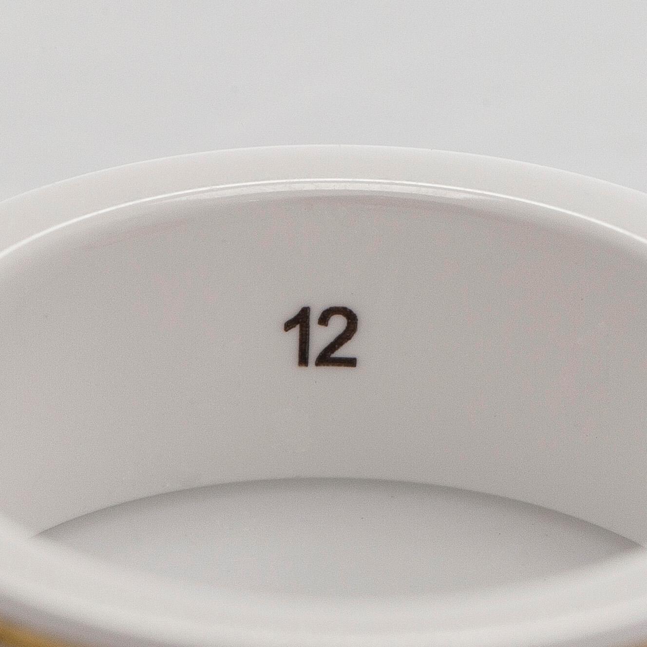 Gucci, sormus, "Icon", valkoista zirkonia ja 18K kultaa.