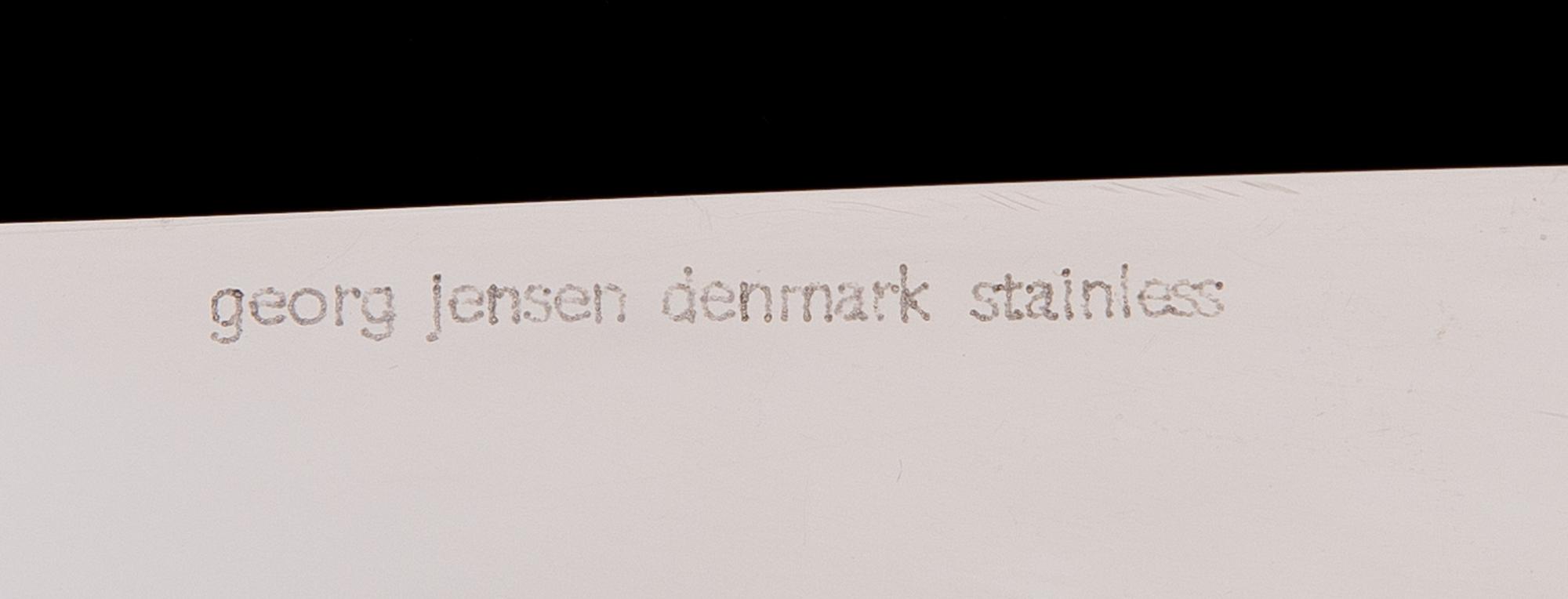 A Danish sterling silver cake server for Georg Jensen, 'Konge/Acorn', Swedish control marks. Steel blade.