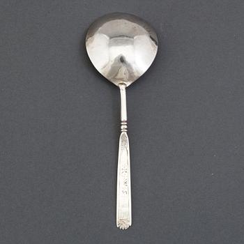 A Norweigian 17th centur4y silver spoon, unmarked.