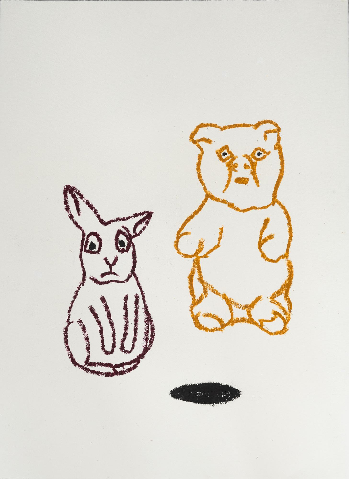 Marianne Lindberg De Geer, Pastel, "A Study in Aspects of Unhuman Sexual Expectations".