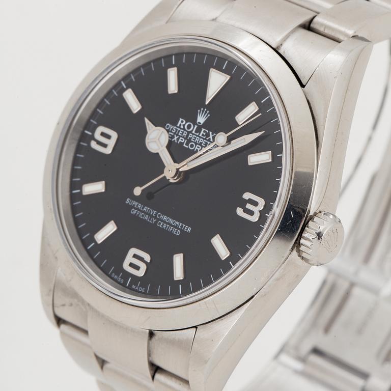 ROLEX, Oyster Perpetual, Explorer (Swiss Made), Chronometer, wristwatch, 36 mm.