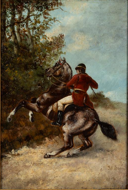 Alfred Dedreux, in the manner of,  Equestrian on Horseback.