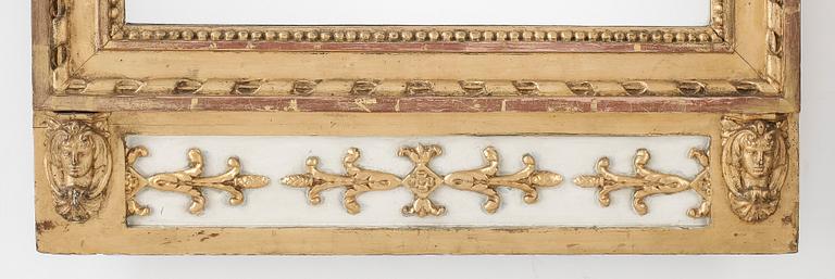 SPEGEL, sengustaviansk, med Stockholms hallstämpel, omkring 1800.