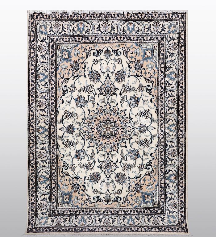 Matto, Nain, 9 LAA, part silk, ca 212 x 150 cm.