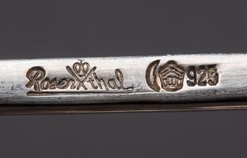 MATBESTICK. 59 delar, sterling silver. Björn Wiinblad för Rosenthal.