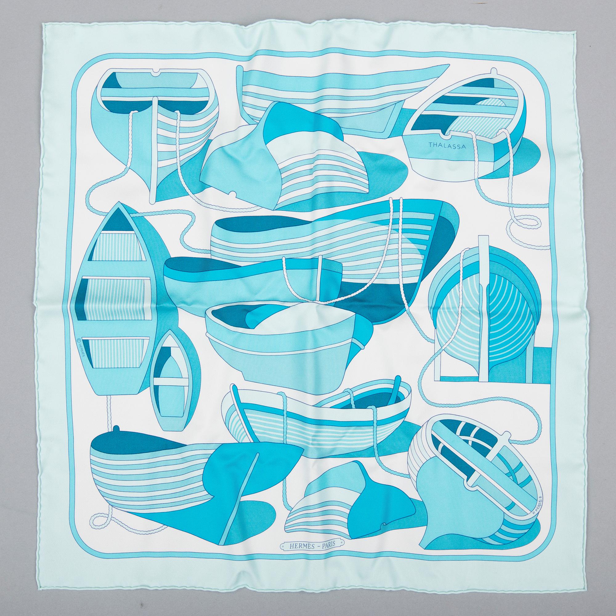 POCHETTE / NÄSDUK, "Thalassa", Hermès.