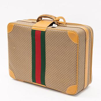 Gucci, travel suitcase, vintage.