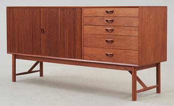 A Peter Hvidt & Orla Mølgaard-Nielsen teak sideboard, Søborg Møbler, Denmark 1950's-60's.