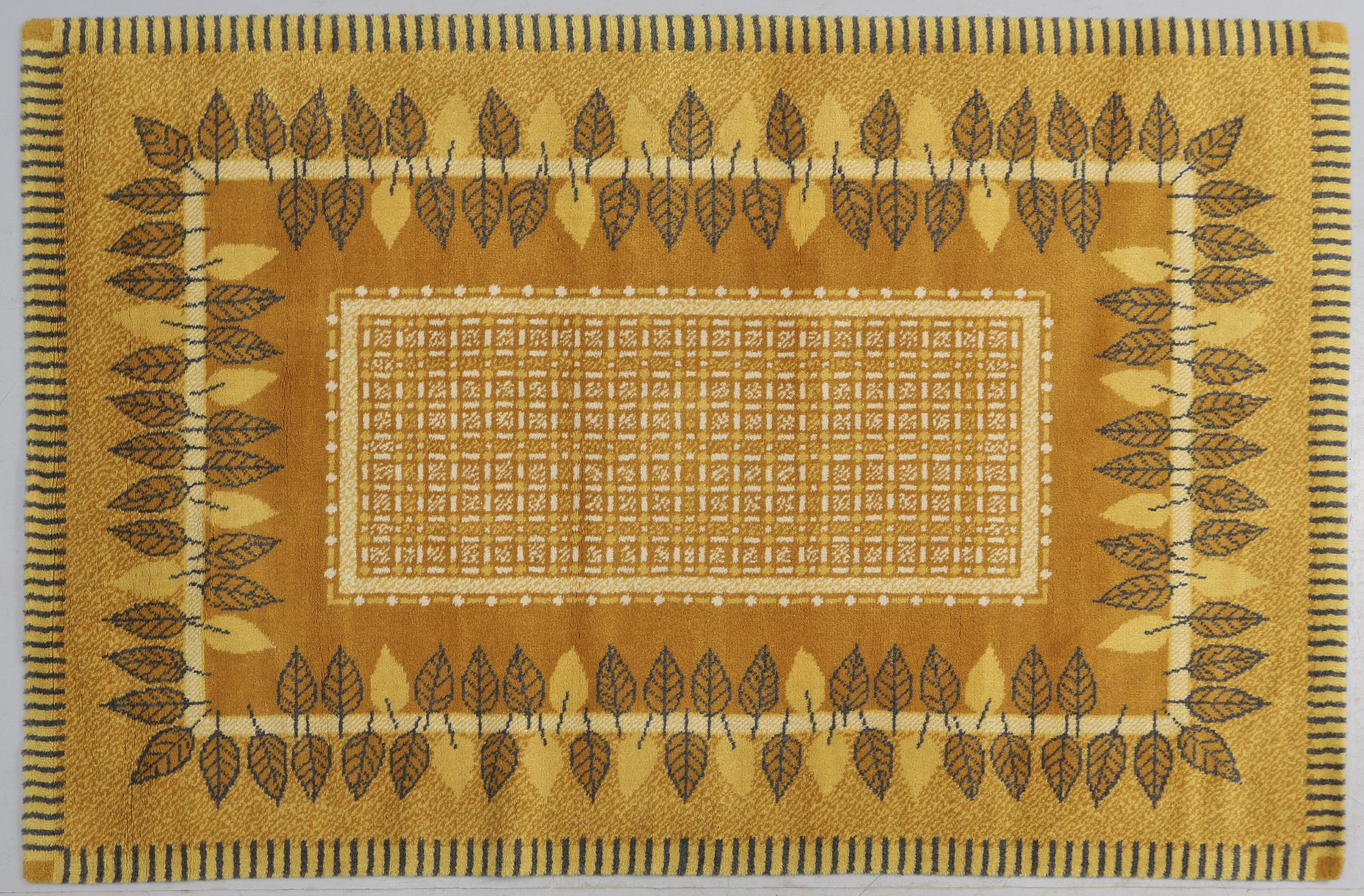 MATTA, maskinvävd flossa, 1900-talets andra hälft, 200 x 140 cm.