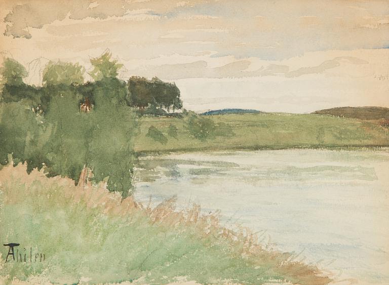 Ada Thilén, watercolour, signed.