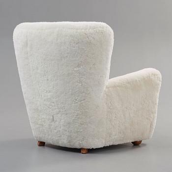 A Danish mid 20th Century easy chair attributed to Flemming Lassen.