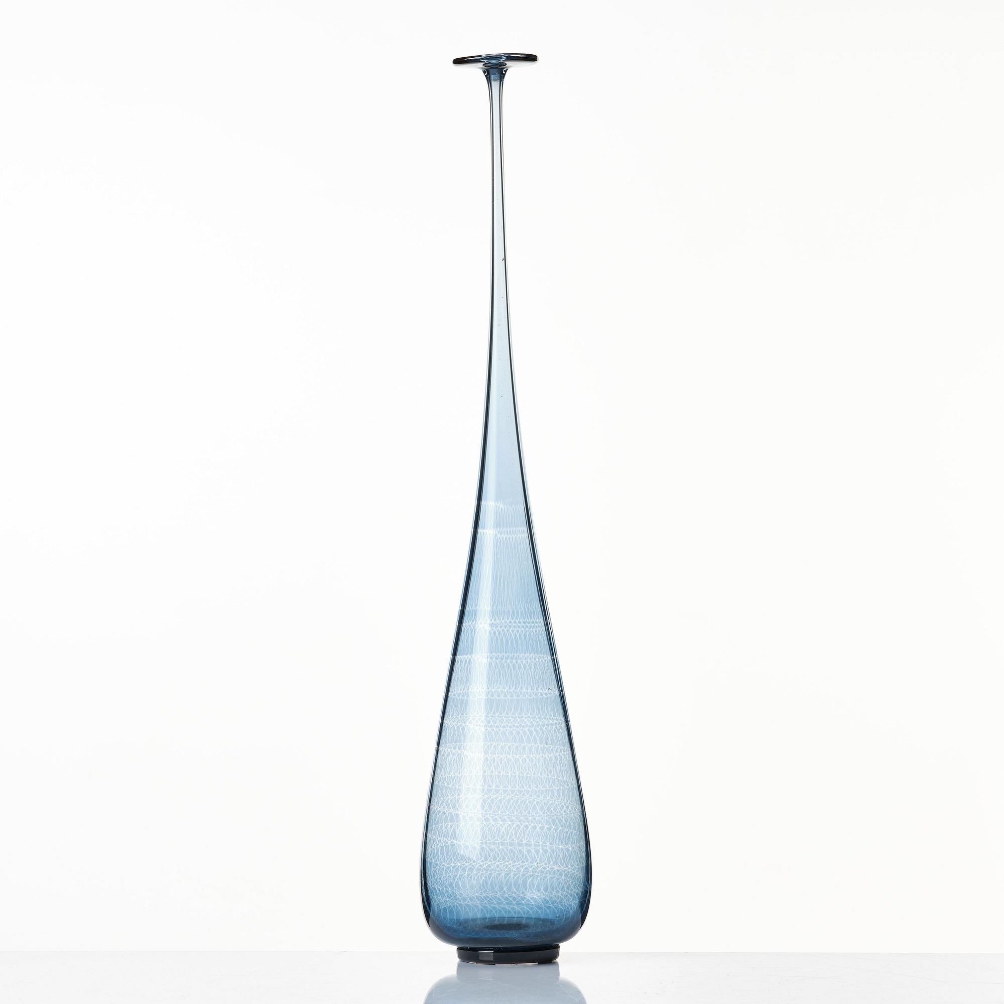 Nils Landberg, a glass vase, Orrefors, Sweden 1964.