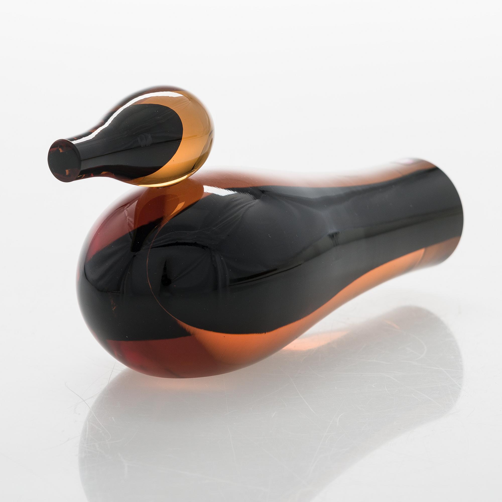 Giorgio Vigna, A glass bird signed G. Vigna, Iittala. - Bukowskis