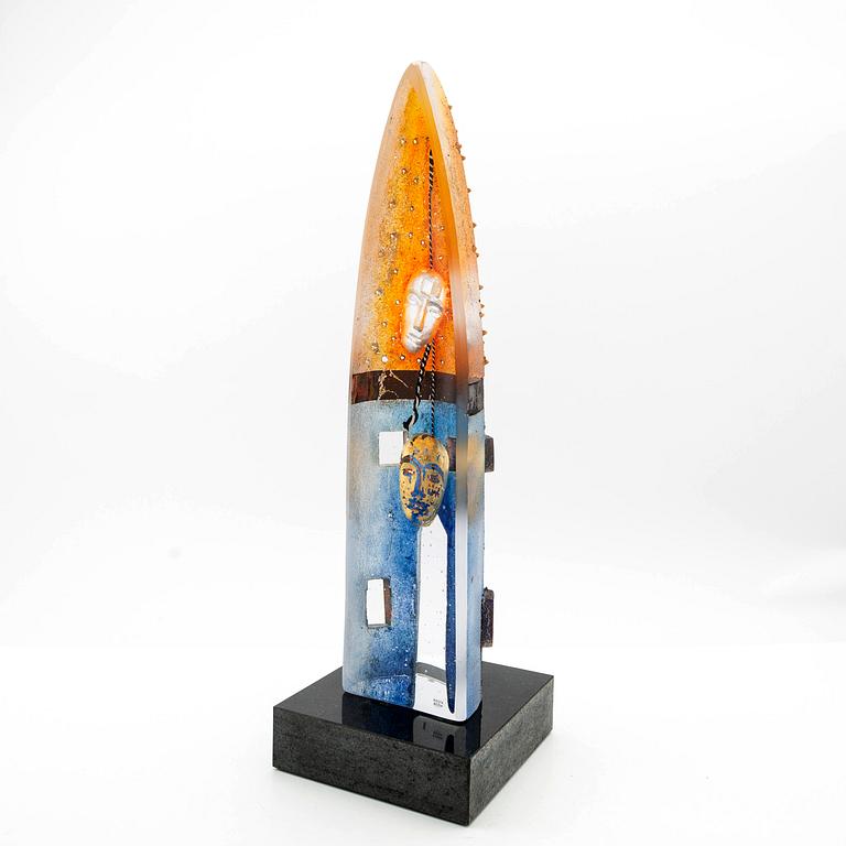 Bertil Vallien, sculpture, glass, Limited Edition, Kosta Boda.