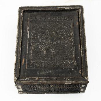 Ljuslåda, Allmoge, Småland/Västergötland, 17-/1800-tal.