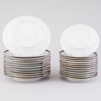 A 70-pcs set of dinnerware and for coffee, Arabia Finland 1932-1949.