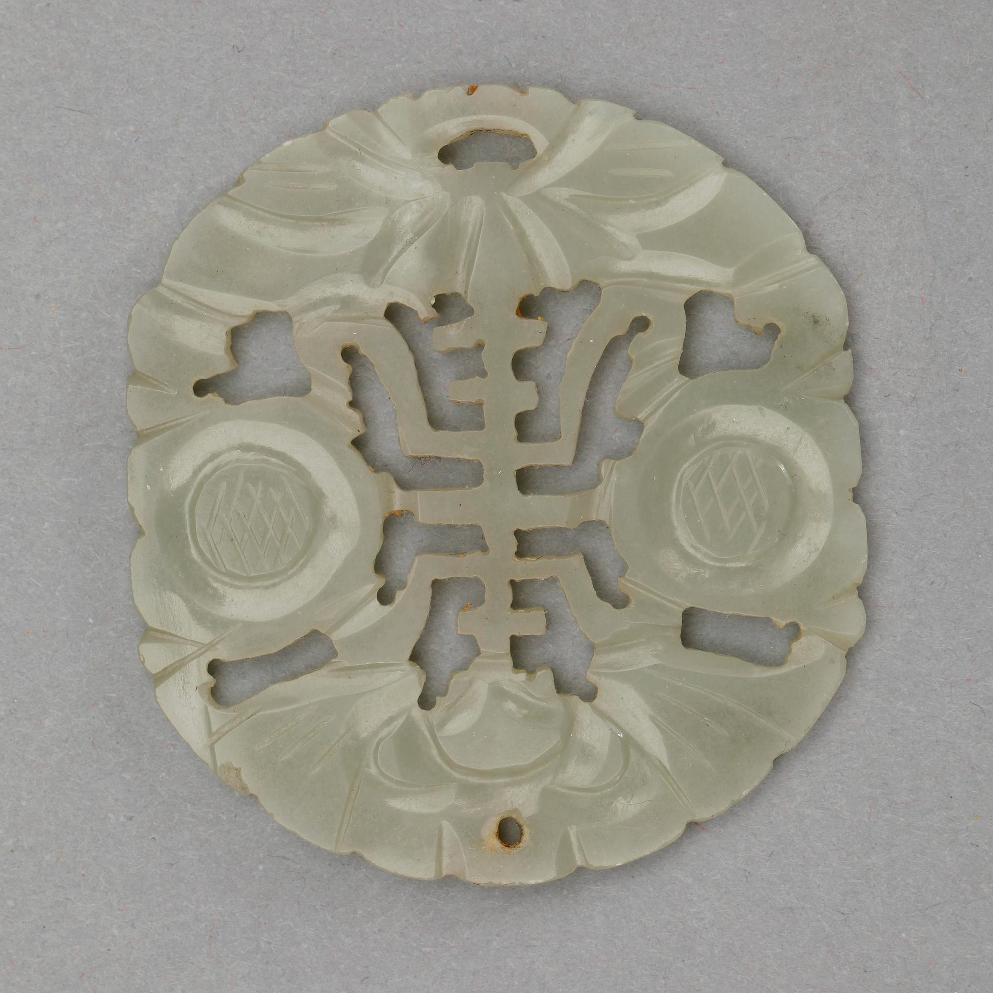 PARTI NEFRIT, 5 delar, 1900-tal samt modern tillverkning.