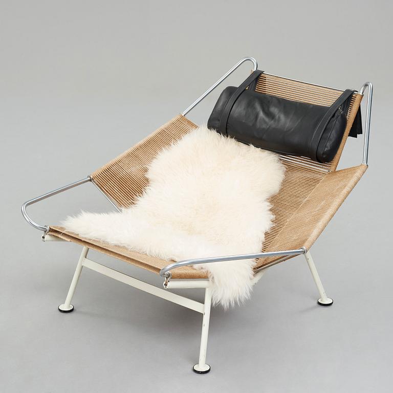HANS J WEGNER, fåtölj, "Flag Halyard/Snørestolen" modell "GE 225" för Getama, Danmark.
