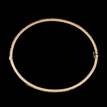 ARMRING, guld 18K, Boliden Guld, 1945. Vikt ca 13,5 gram.