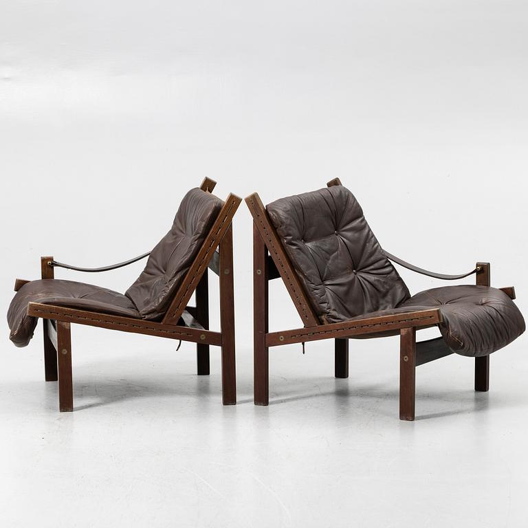 Torbjørn Afdal, Sofa, two-part, "Hunter" model, Stranda Industri A/S for Bruksbo, Norway, 1960s/70s.