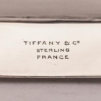 TIFFANY & CO, TARJOTIN,  hopeaa, sterlinghopeaa, 1930-luku. Ranskalainen vientileima.
