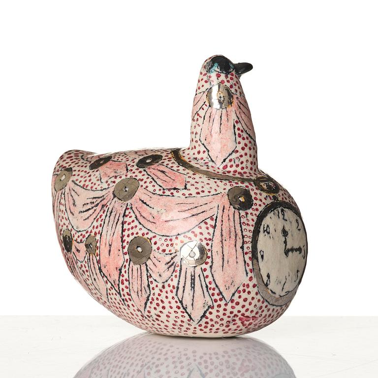 Birger Kaipiainen, a glazed ceramic sculpture of a bird, Arabia, Finland 1970s.