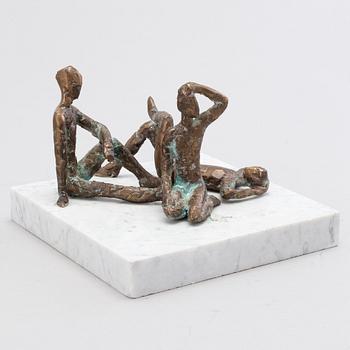 VEIKKO MYLLER, bronze and marble, signed and dated -88.