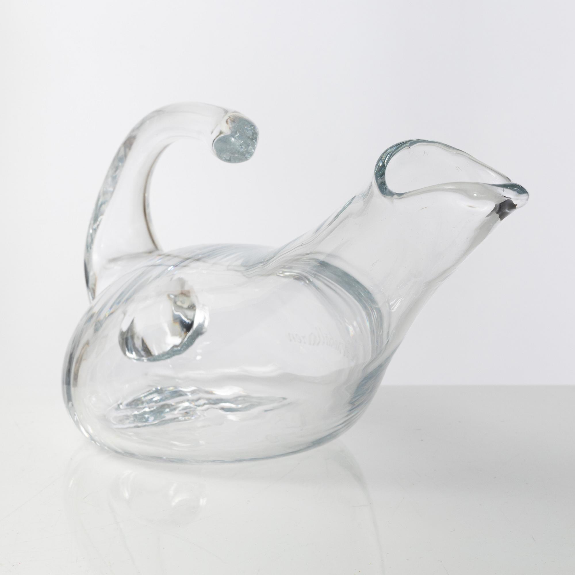 Reijmyre Glasbruk, mattallrikar 7 st, samt karaff, för Operakällaren.