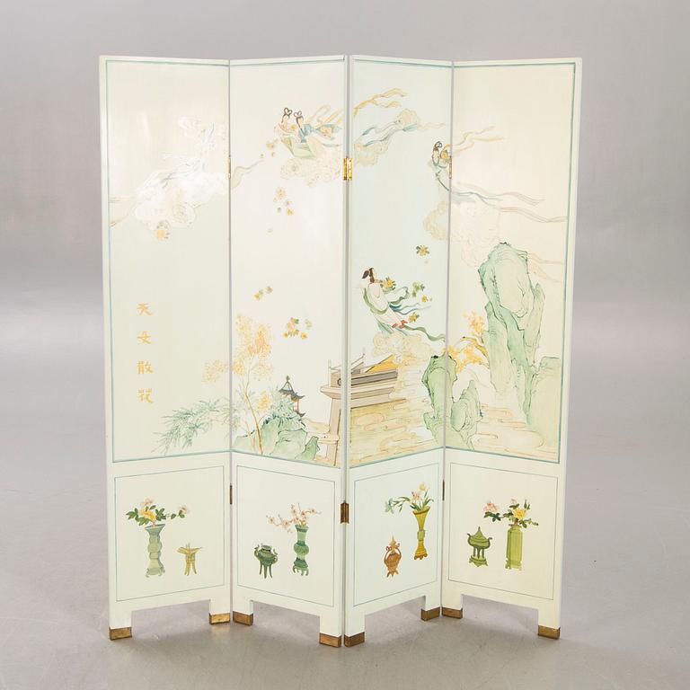 A Japanese 20th century folding screen.