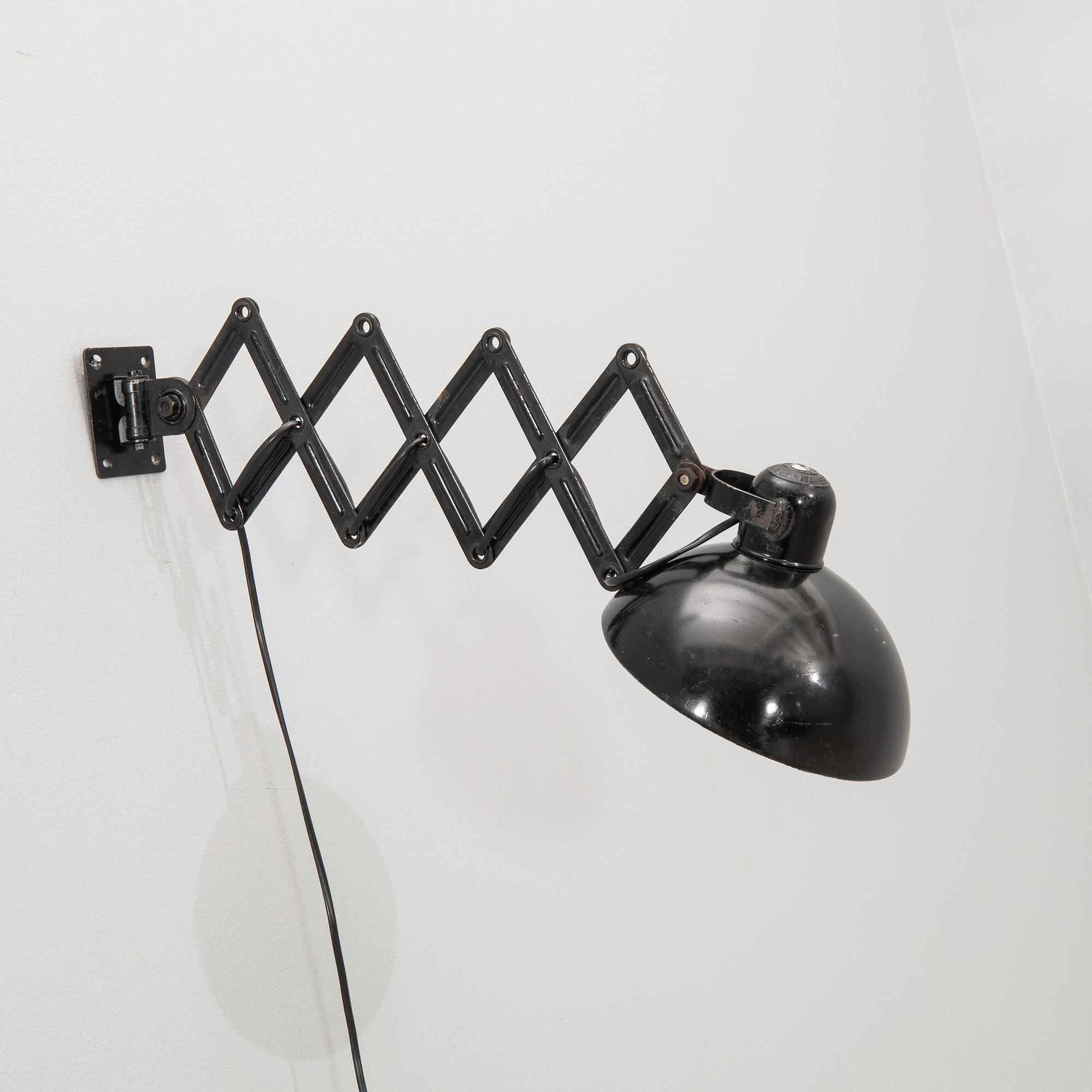 Christian Dell, wall lamp for Kaiser Idell Germany 1930s.