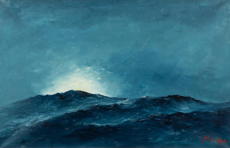 Axel Lind, Soluppgång över havet.