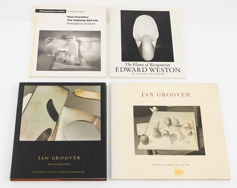 Edward Weston and Jan Groover, photo books, six volumes.